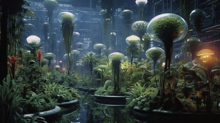 Bionic plants advanced technology innovative photosynthetic enhancement energy harvesting flora