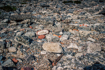 stones and rocks on the coast