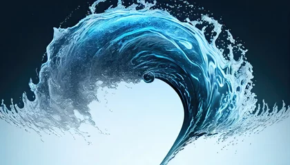 Foto op Canvas water spinning storm shape vortex isolate clean background whirlpool clipping path swirl transparent ecology fresh blue liquid clear pump life breath pure summer move flow texture material back © akkash jpg