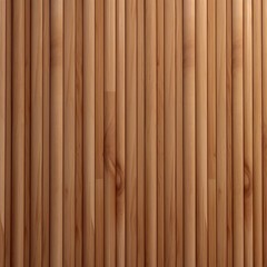High-quality image of a wall with a fluted wood panel texture in natural oak