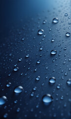 Realistic Waterdrops Macro Photography Fresh Background Image Postcard Artwork Banner Flyer Ads Gift Card Template