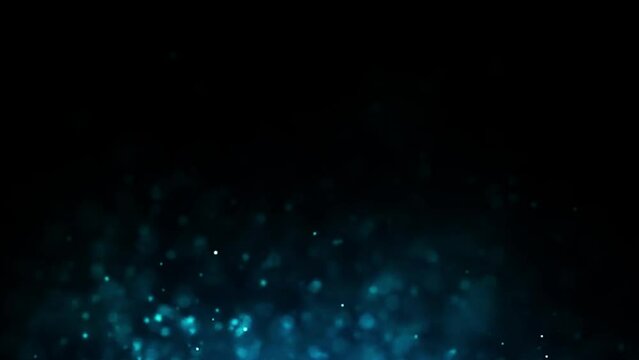 Blue technology particle swirl beautiful loop background video