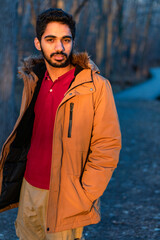 portrait of a person in a forest 