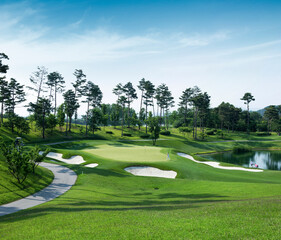 골프, 골프장, 벙커, 페어웨이, 워터해저드