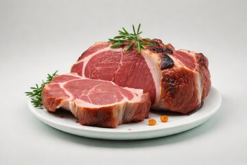 Fototapeta premium Meat on isolated white background
