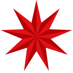 red christmas star