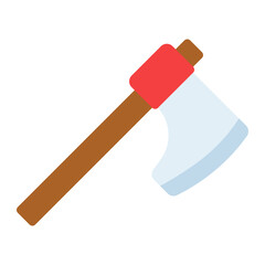 Axe colorful flat icon