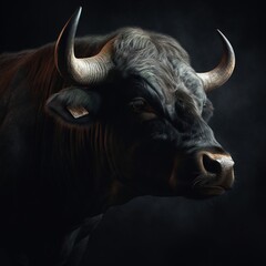 Fototapeta premium Portrait of a majestic Bull