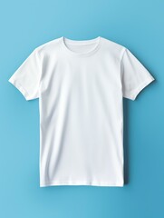 White T-Shirt, Mockup template for design print, generative ai