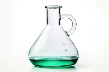 Heat-resistant Laboratory flask. Glass test medical. Generate Ai