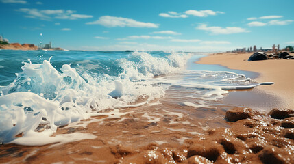 Fototapeta na wymiar beach HD 8K wallpaper Stock Photographic Image 