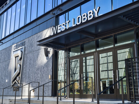 Lower dot com field west lobby home of the Columbus crew MLS team