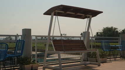 Chairs for relaxation at outdoor space