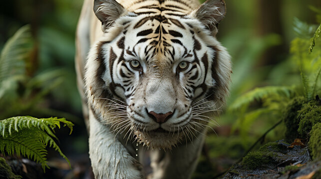 tiger in the zoo HD 8K wallpaper Stock Photographic Image 