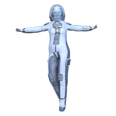 女性宇宙飛行士　3DCG レンダリング