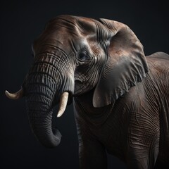 Portrait of a majestic Elephant