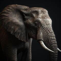 Portrait of a majestic Elephant