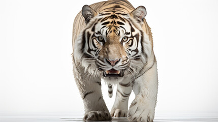 white bengal tiger HD 8K wallpaper Stock Photographic Image 