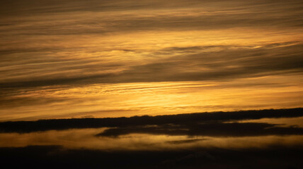 sunset over the valley