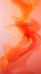 Fototapeta premium Swirl smooth orange smoke abstract background