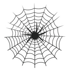 Obraz premium A cobweb vector isolated on a White background, A Spider web silhouette