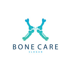 Minimalist Bone Health Logo Illustration Template Design