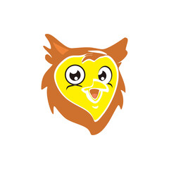 owl head concept design logo