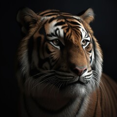 Portrait of a majestic tiger