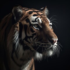 Portrait of a majestic tiger