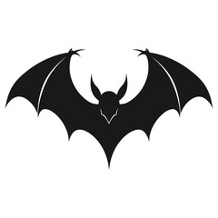 Vampire vector isolated on a white background, A silhouette of Bat flying