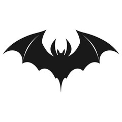 Vampire vector isolated on a white background, A silhouette of Bat flying