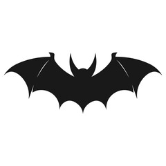Vampire vector isolated on a white background, A silhouette of Bat flying