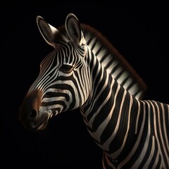Fototapeta na wymiar Portrait of a majestic Zebra