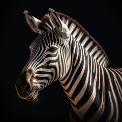 Fototapeta na wymiar Portrait of a majestic Zebra