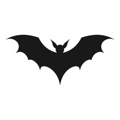 Vampire vector isolated on a white background, A silhouette of Bat flying