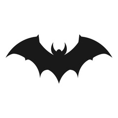 Vampire vector isolated on a white background, A silhouette of Bat flying