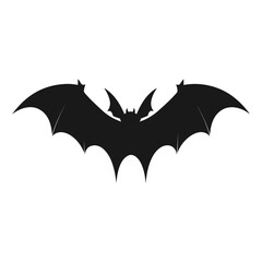 Vampire vector isolated on a white background, A silhouette of Bat flying