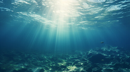Naklejka premium abstract sea and ocean backgrounds with sunlight for your design