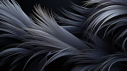 black feather background HD 8K wallpaper Stock Photographic Image 