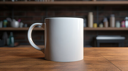 Mug Mockup on a Creative Background with Intricate Patterns and Rich Textures, A Captivating Blend of Elegance