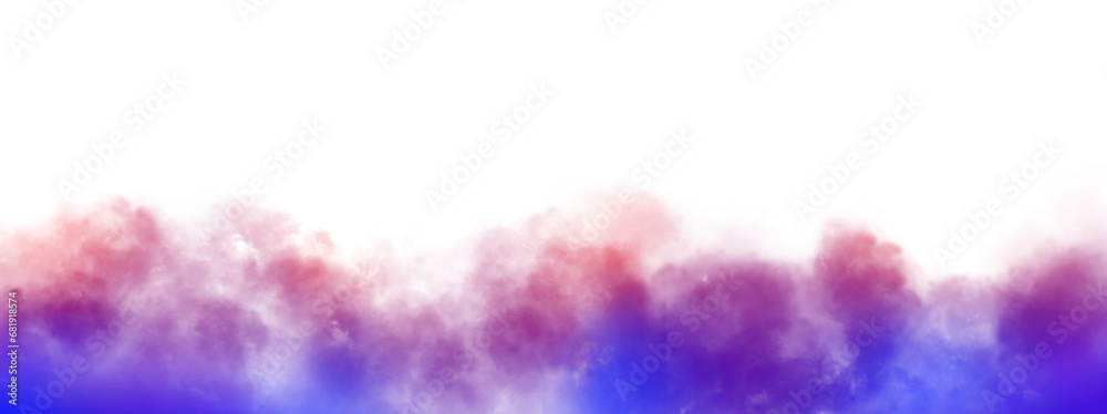 Poster gradient color smoke transparent background. realistic fog or mist texture isolated on background. v