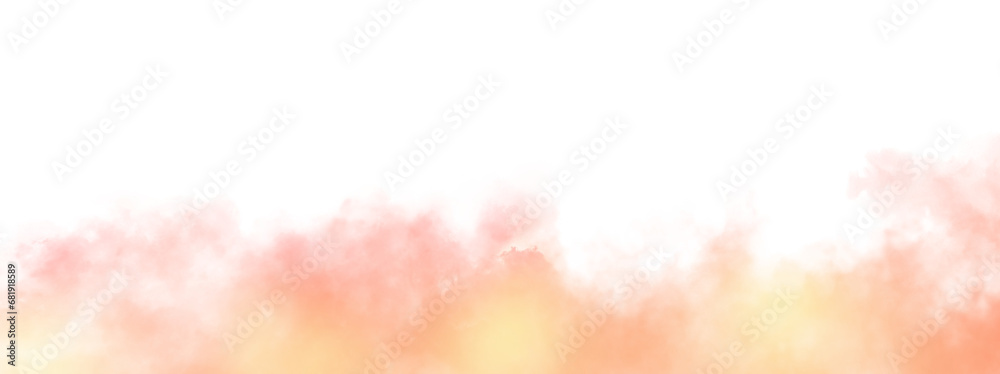 Wall mural gradient color smoke transparent background. realistic fog or mist texture isolated on background. v