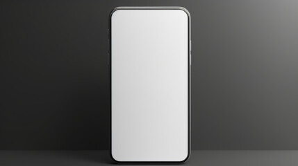 Blank Smartphone Mockup on Elegant Stand with Endless Possibilities for Digital Advertising, App Development, User Interface Design, and Product Showcase in the Modern Digital Age