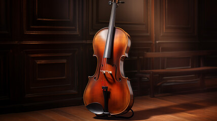 Classical Cello and Copy Space