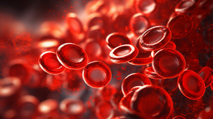Close up of Red Blood Cells