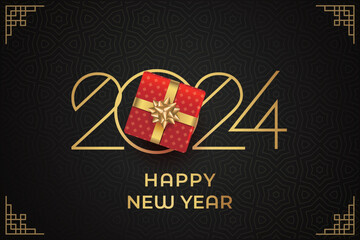 Fototapeta na wymiar Celebrating Chinese traditional festival Happy New Year background decorative elements collection.