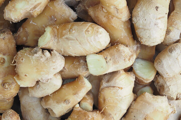 Close up of Gingers on chopping board.