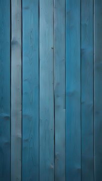 Blue wood plank background texture illustration. AI Generated