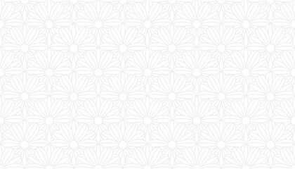 white abstract pattern background with floral style and seamless concept