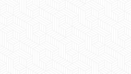 white abstract background with hexagon pattern style and seamless concept - obrazy, fototapety, plakaty